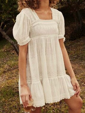 DÔEN Tilda Dress Mini in Salt (Medium)